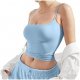 Women's Halter Vest Sexy Deep Sqaure Neck Tank Top Sleeveless Slim Solid Color Basic Top Y2K Vest for Women